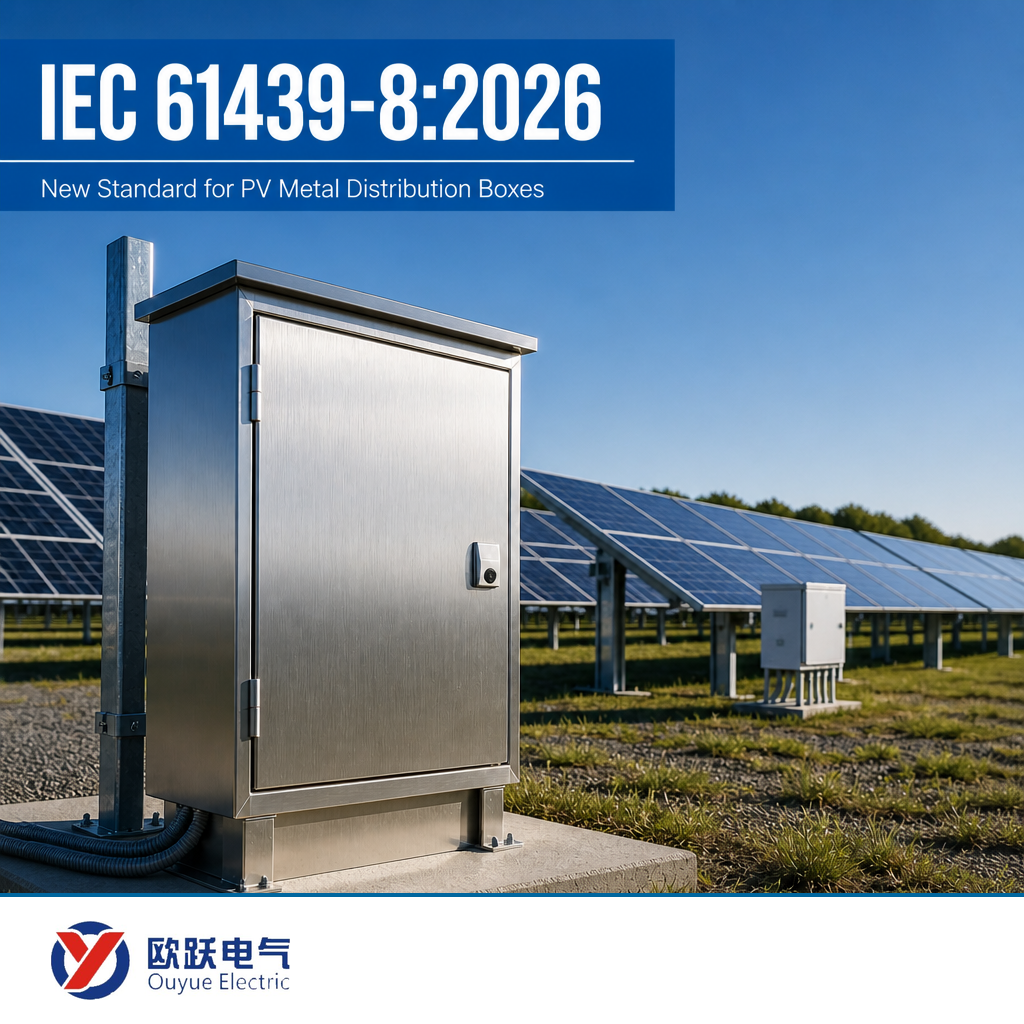 قوانین جدید IEC 61439-8:2026 برای جعبه های توزیع فلزی PV